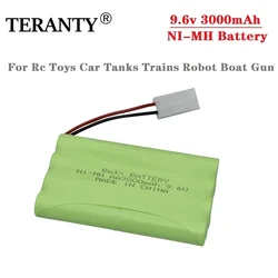 Batería NiMH 9.6V recargable 3000mAh para RC – Pack 5 uds
