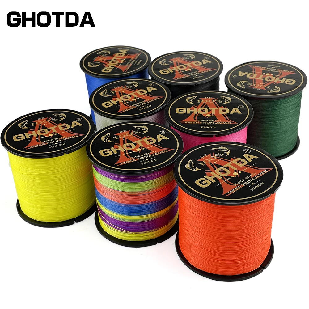 GHOTDA X4 hilo trenzado PE 4 hebras 10-120LB para río y lago - imagen 4