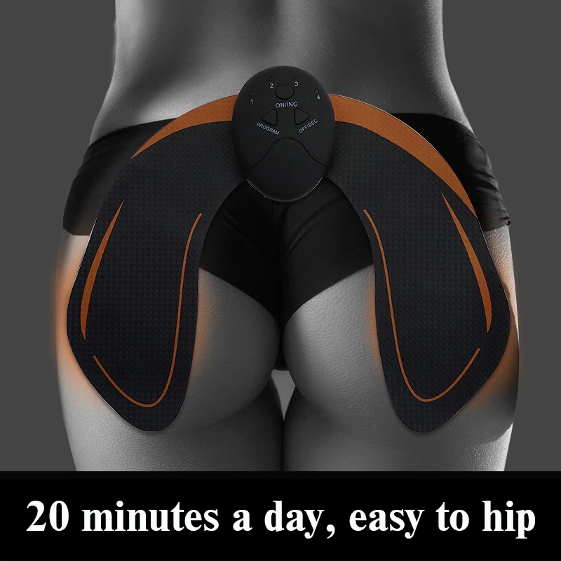 6 Mode EMS Abdominal Hip Muscle Trainer Slimming Fat Burning Massage Fitness Training Apparatus Slimming Muscle Stimulator