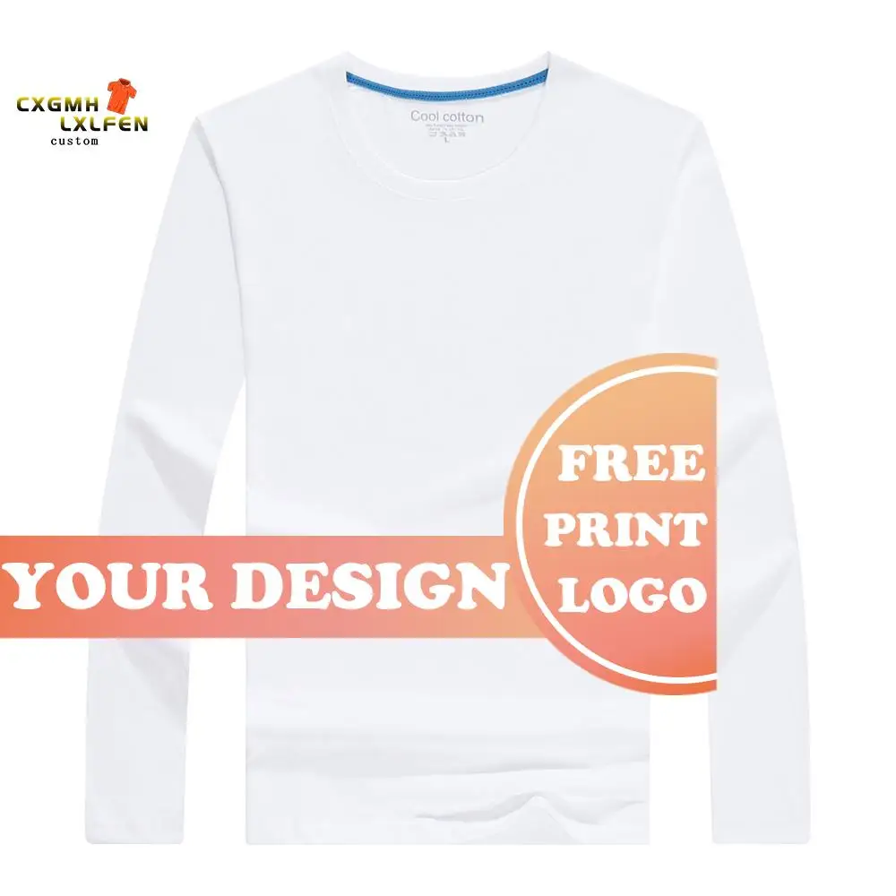 New Autumn Men\'s Long Sleeve Tees Shirts Custom Printed Band Design To Personalize Your Own T-shirts Women Casual Clothes 4XL