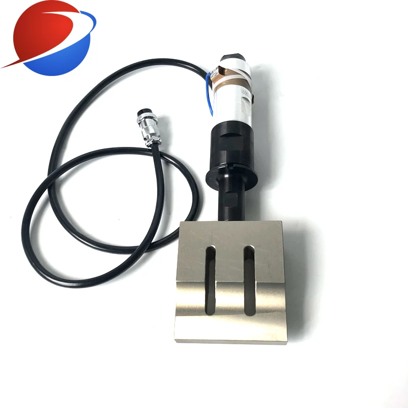 20K 2000W High Power Ultrasonic Welding Transducer/Converter/Sensor For Mask Sealing Machine 110x20mm Horn