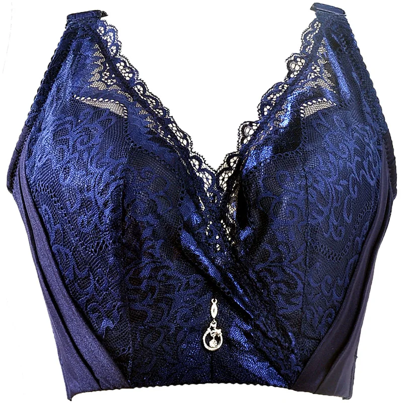 Plus Size Bras for Women Sexy Lace Brassiere Push Up Underwire Lingerie