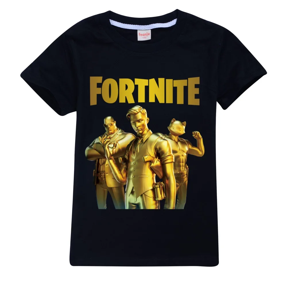 New Kawaii Game FORTNITE T Shirt Children 2021 Funny Summer Cartoon T-shirt For Girls Kid Boys clothing Unisex Short Sleeve