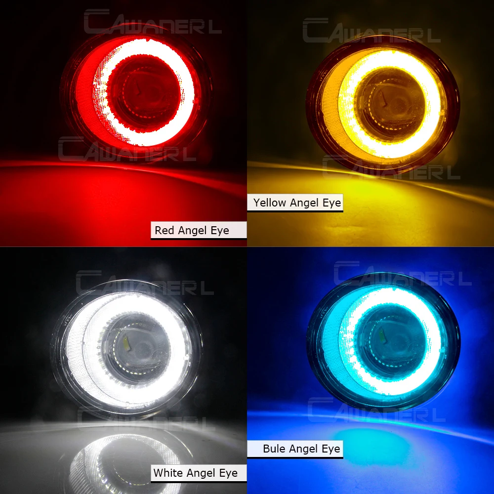 2 × سيارة اليسار + اليمين LED الضباب مجموعة مصابيح لنيسان Elgrand E51 2002 2003 30 واط عين الملاك النهار مصباح جيد الإضاءة DRL 8000LM 12 فولت