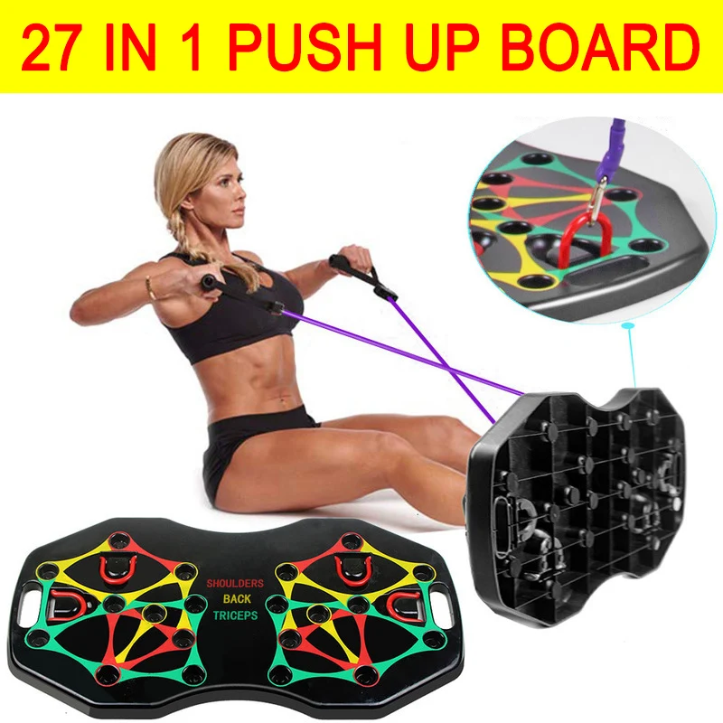 Home 27 in 1 Multifunction Push Up Board Muscle Training Portable Fitness Exercise Body Building Stands Sports Equipment Tools