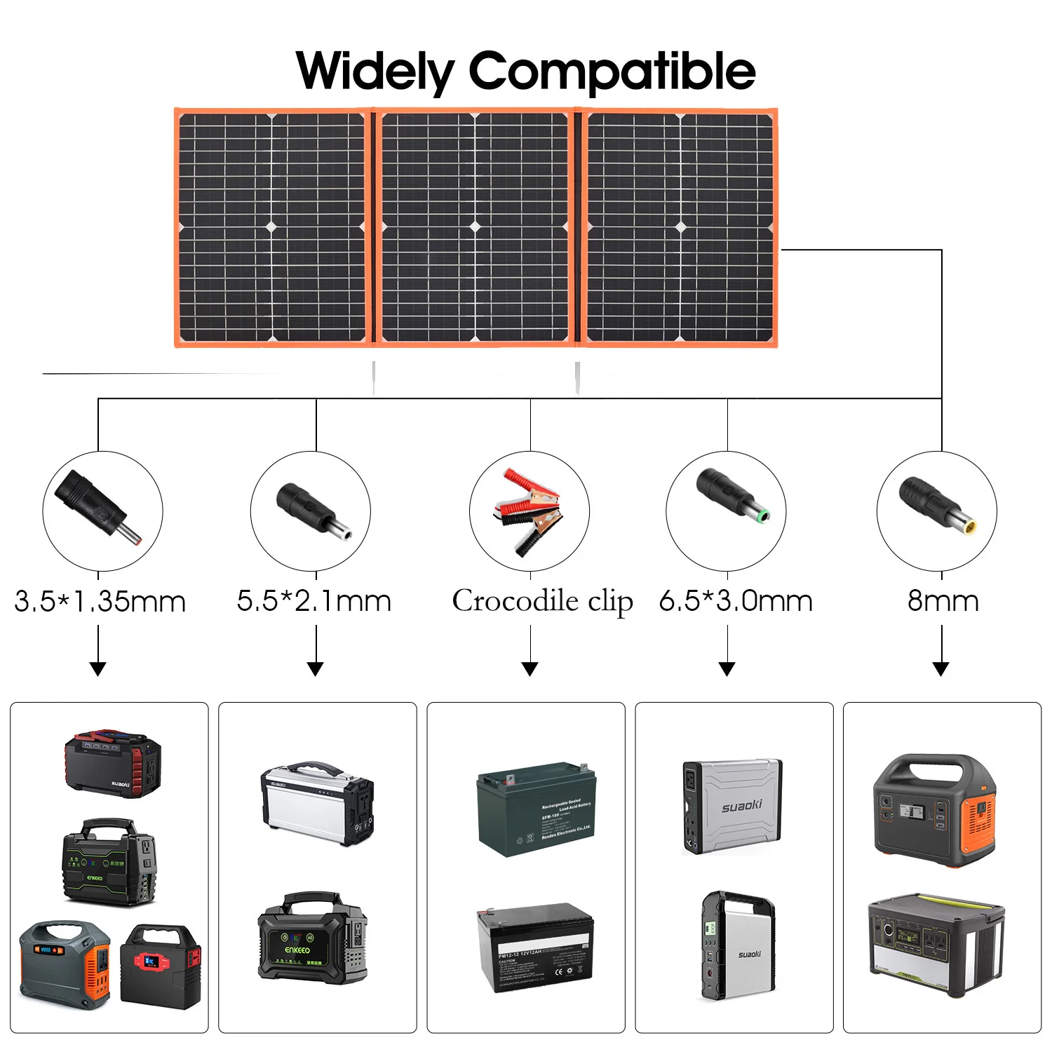 Elastyczny składany Panel słoneczny o wysokiej wydajności ładowarka solarna podróży, telefonu i łodzi przenośny 5V 30w 50w 80w 100w zestaw paneli