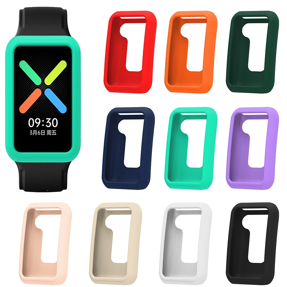 Soft Silicone Protector Case Cover for OPPO Watch Free Smart Watch Bracelet Shell Protection Frame Cases Accessories