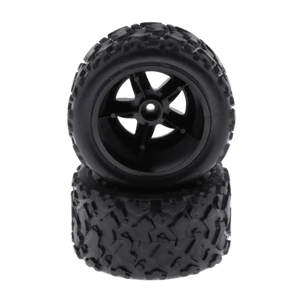 2 Pieces RC Car Racing Car Tires 1:18 Scale RC Car Replacement Parts Durable