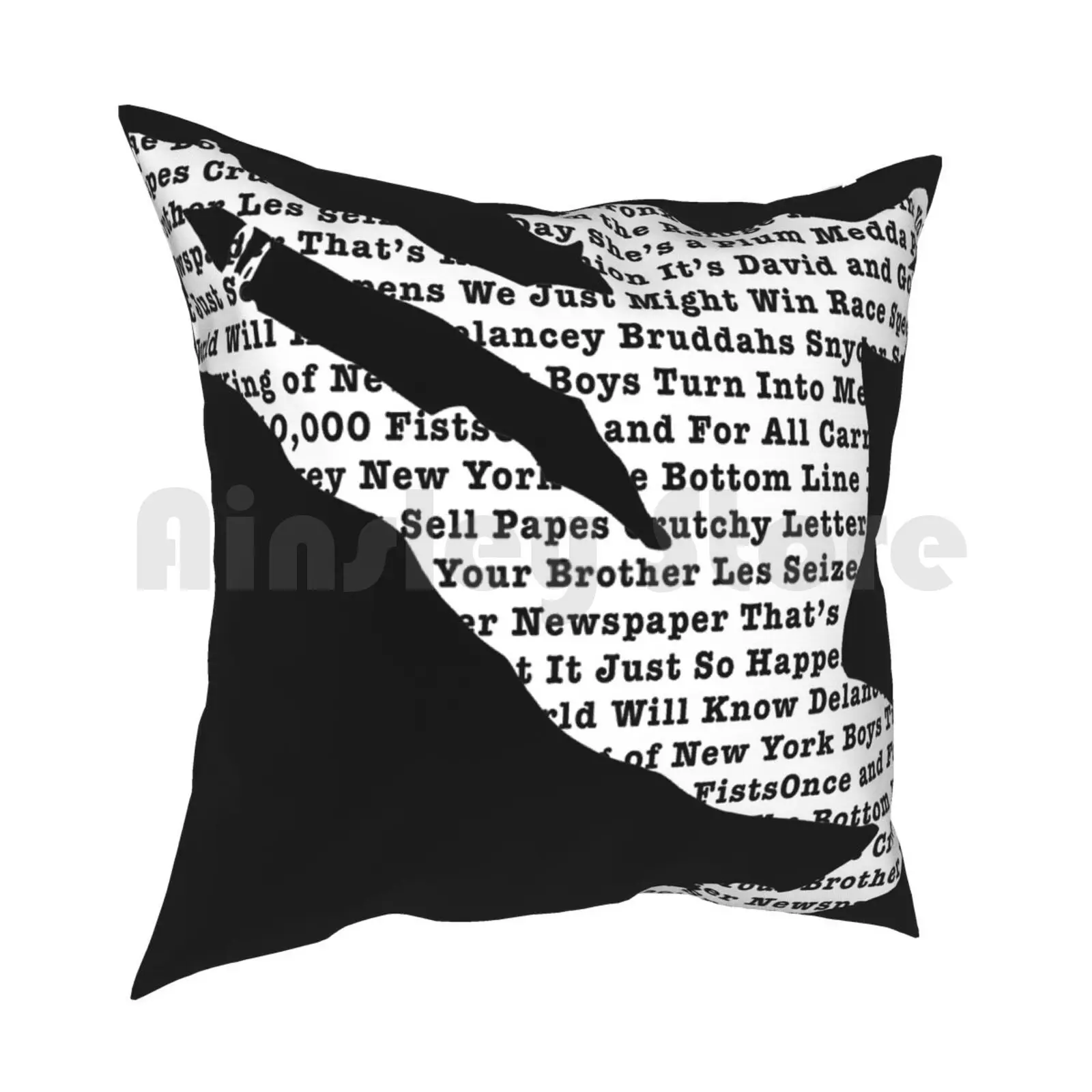 Newsies Jumper-Newspaper Filled Pillow Case Printed Home Soft DIY Pillow cover Newsies Broadway Theatre Theater Musical