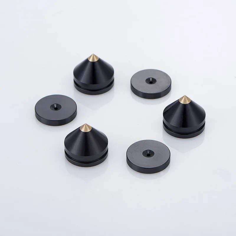 

23mm Aluminium Alloy Speaker Spike Pad Bookcase Loudspeaker Tripod Amplifier Shockproof Stand Isolation Feet Base Pad #1