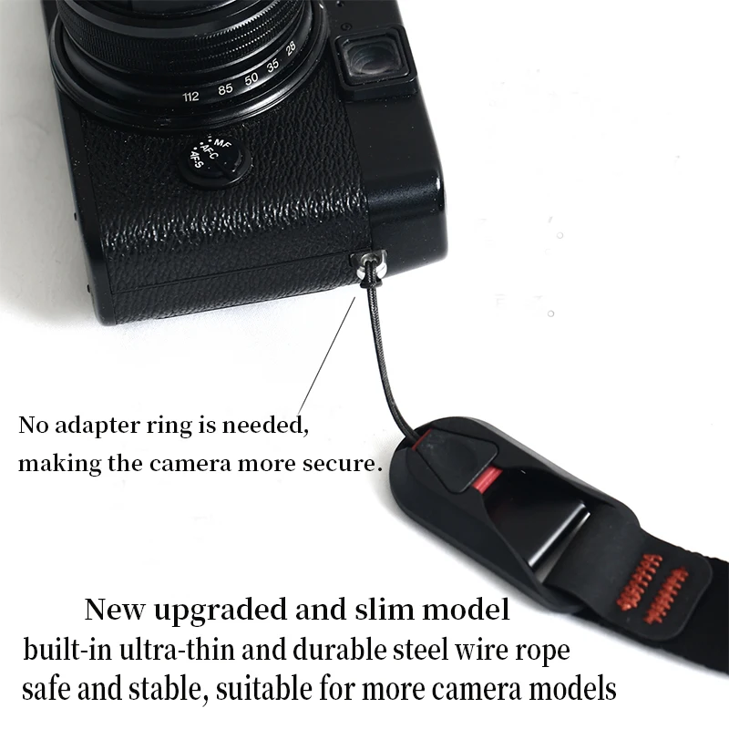 Newly Upgraded Wire Rope Quick Release Connector With Base Camera Shoulder Strap for Sony Canon Nikon Fujifilm Olympus Cameras