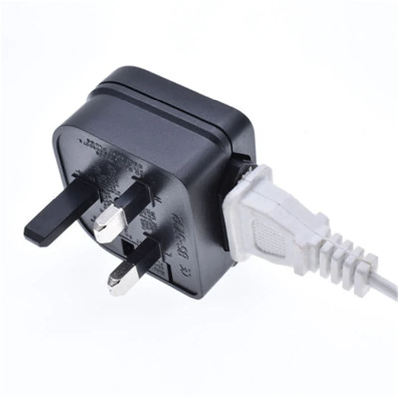 High Quality UK Converter With Fuse, US/Janpan/China 2 Flat Parallel Pin Plug To Singapore Malaysia Hongkong Socket Power Adapte