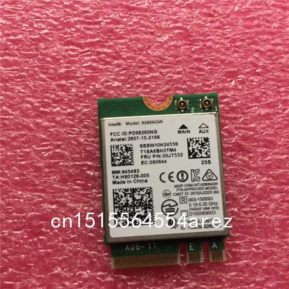 Wireless-AC 8260 Dual-band Card Wifi Bluetooth for Lenovo ThinkPad Yoga 460 P50 P70 T460s X260 T460 X1 Carbon 4th 5th 00JT532 