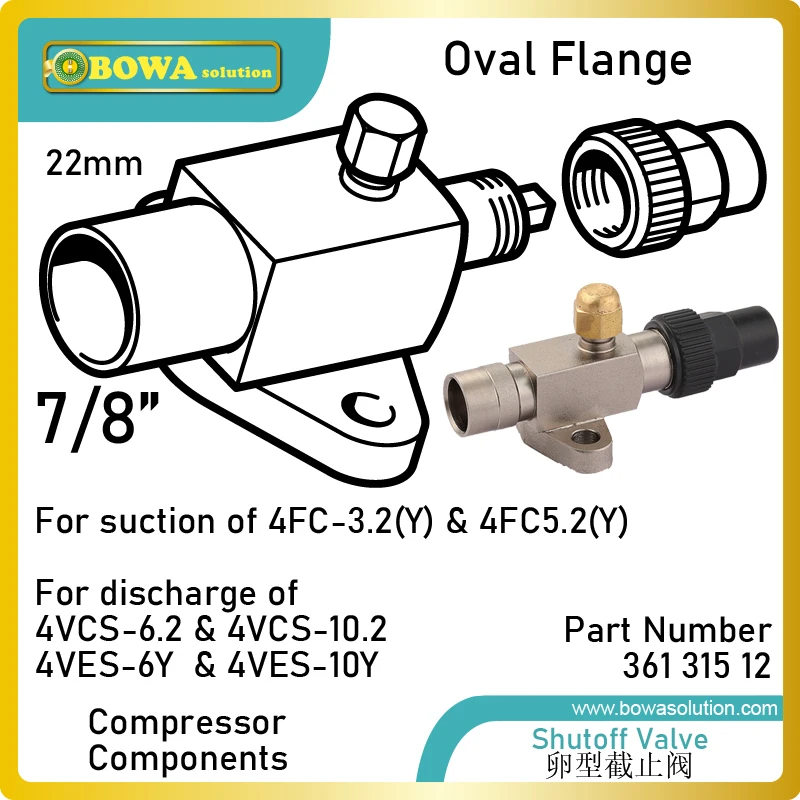 7/8“ angle shutoff valve is great as inlet & outlet of compressor or other pressure vessels because of quick and easy connection