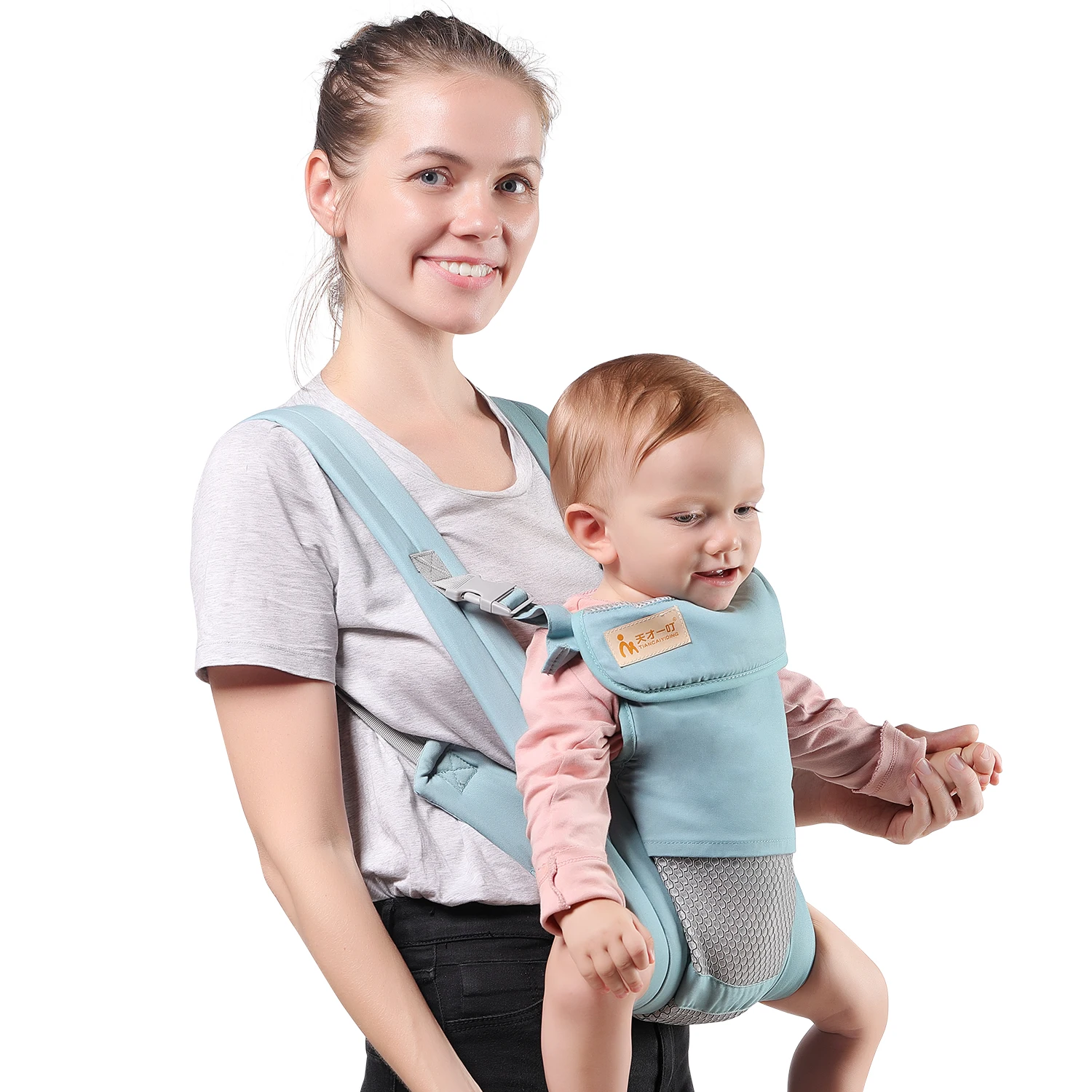 Baby Träger Wrap, Hände Freies Ergonomische Kleinkind Träger Tragbare Cabrio Vorne und Zurück Rucksack Tragen für Neugeborene