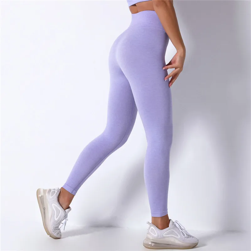 Tooftrellen – Leggings de sport sans couture pour femmes, 10% élasthanne, pour Fitness, Push-Up, pantalon slim, taille haute, Leggings d'entraînement