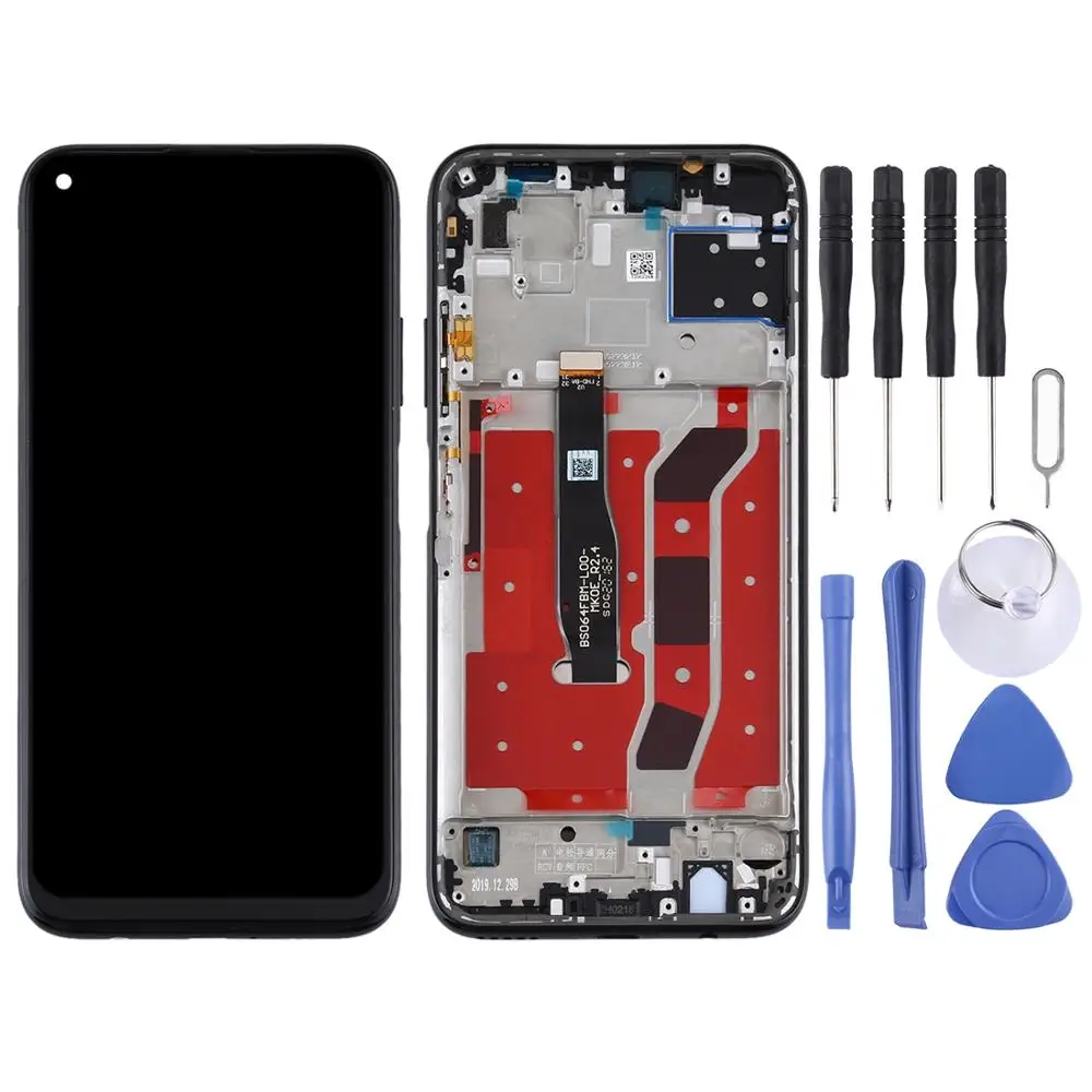 LCD Screen and Digitizer Full Assembly with Frame for Huawei Nova 6 SE