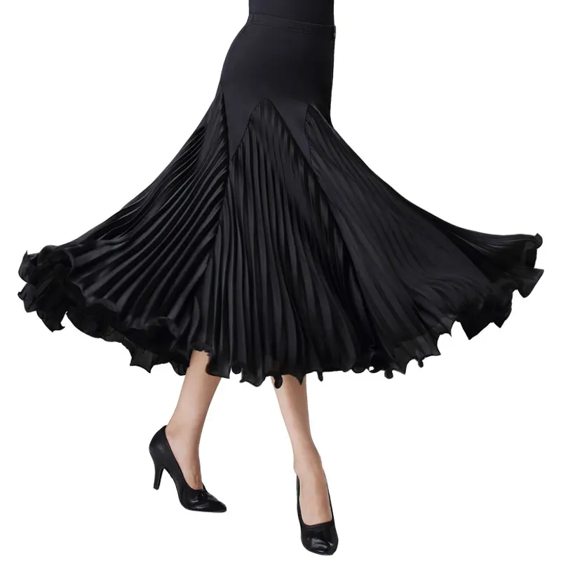 DOUBL ballroom dance large skirt waltz tango waltz foxtrot elegant evening party stage performance dancewear practise workout