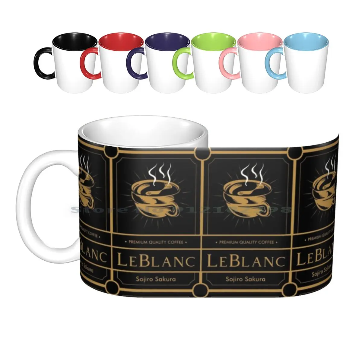 Persona 5-tazas de cerámica para café, tazas de té con leche, Anime japonés Shonen Shounen Manga japonesa Kawaii Sugoi Senpai Sensei divertido Loli