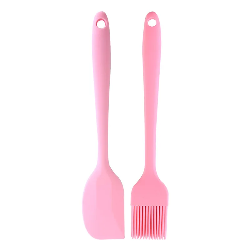 NEW Cake Cream Butter Pastry Spatula Scraper Brush Mixing Batter Bakeware Set Small Food Grade Silicone