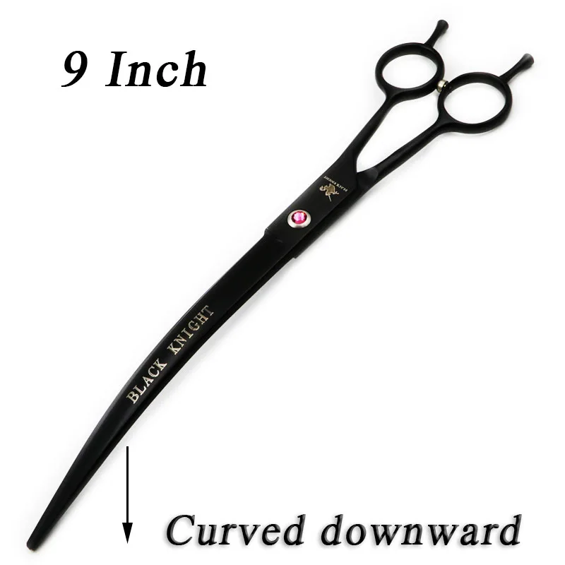 

Pet Scissors 9" Downward Curved Pet Grooming Scissors Black Professional Shears Salon Barber Using Dogs & Cats