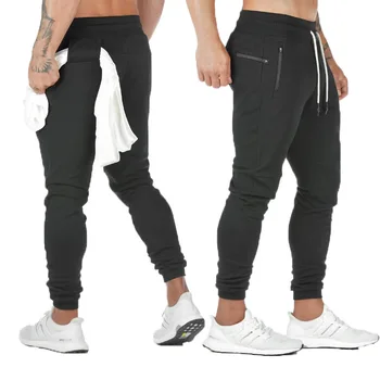 Pantalones de chándal informales para hombre, ropa deportiva de Color sólido para gimnasio, entrenamiento y Crossfit, Otoño e Invierno