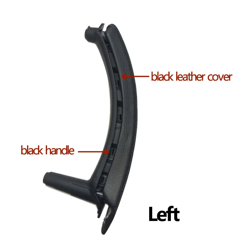Left Right Interior Passenger Door Handle with Leather Cover Assembly For BMW X5 X6 E70 E71 E72 2007-2014