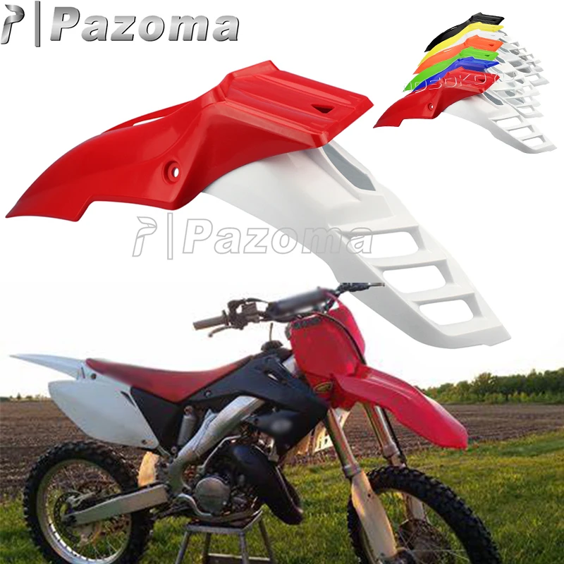 Off Road Racing Motorcycle Fender For Yamaha WR XT 125 200 225 250 350 500 550 600 YZ 250F 400F 426F 450F Red Plastic Mud Guard