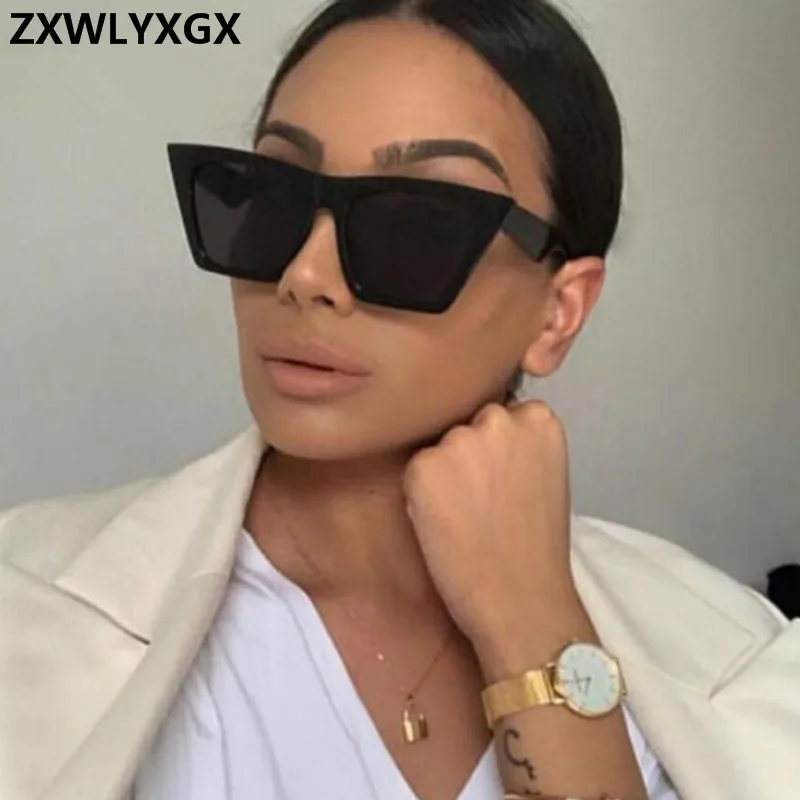 ZXWLYXGX  Classic Luxury Sunglasses Women Plastic Vintage Candy Color Lens Glasses Retro Outdoor Travel Lentes De Sol Mujer