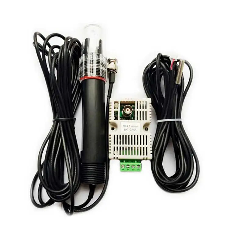 PH Sensor with Transmitter 4-20mA RS485 Modbus RTU Analog Output 0-5V 0-10V PH Temperature Customize