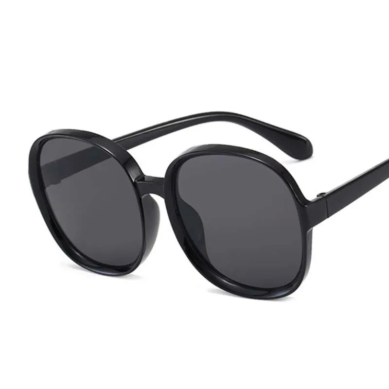 2020 Plastic Classic Vintage Sunglasses Woman Oversized Round Frame Luxury Brand Designer Female Glasses Big Shades Oculos