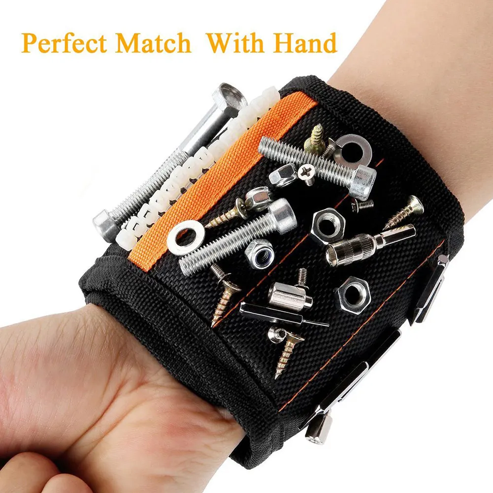 Cinturino magnetico con 10/15 pezzi magneti potenti supporto per punte da trapano a vite cintura per attrezzi da elettricista maiz888