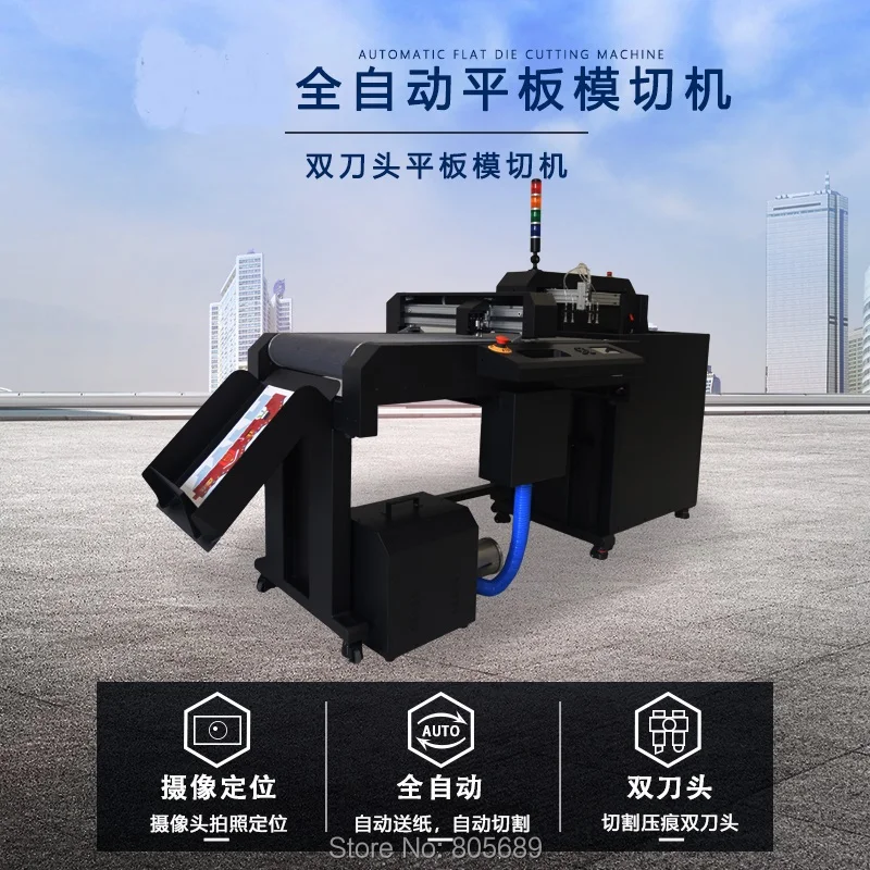 2020 Nieuwe Cnc Sticker Snijmachine Vinyl Auto Feeding Flatbed Cutter Gratis Verzending