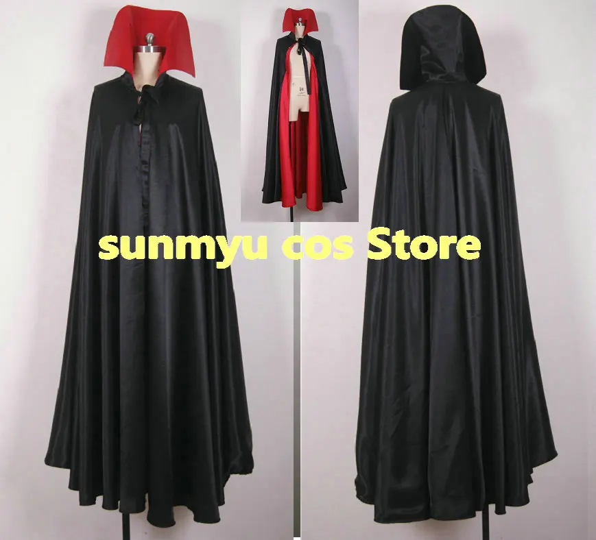 Halloween Satin cloak mantle wholecircle Color can be changed Cosplay Costume,Size customizable,Performance