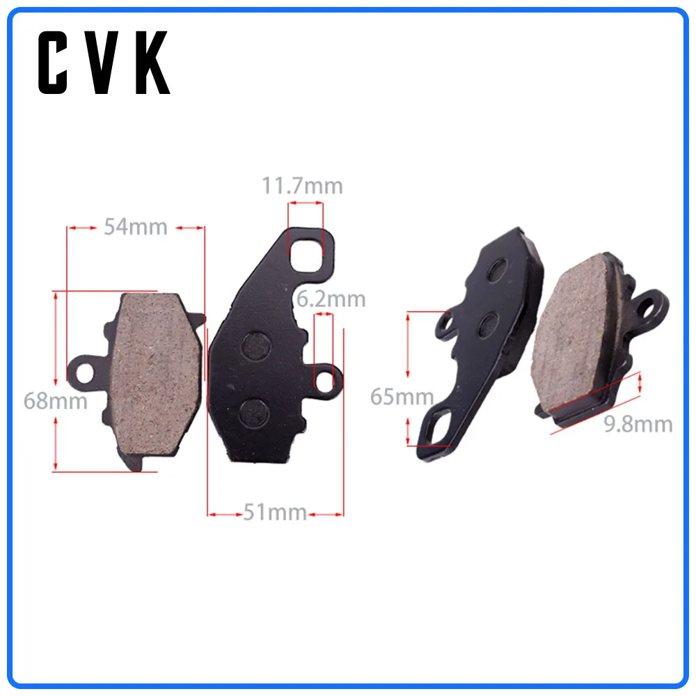 CVK 1 Set High Quality Brake Pads Disks Shoes Front And Rear For KAWASAKI X ZX600 Zx6r ZX-6R 600 E1-E5 ( Ninja ZX6 ) 1993 - 1997