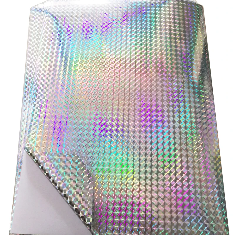 A4 Hologram Label Paper Blank Shinny Powder Spot Gold / Silver / Grids / Flat Pattern Sticker for LASER Printer