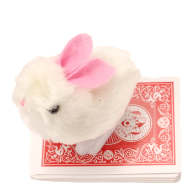 1set New Arrival Rabbit looking for cards prediction close up street magic tricks Easy to do Magicians children magic   E3055