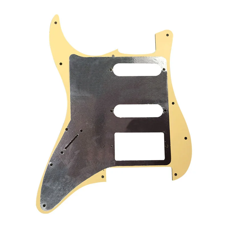 Pleroo Guitar Parts For US Strat With Floyd Rose Tremolo Bridge PAF Humbucker Single HSS Guitar Pickguard Without Control Punch