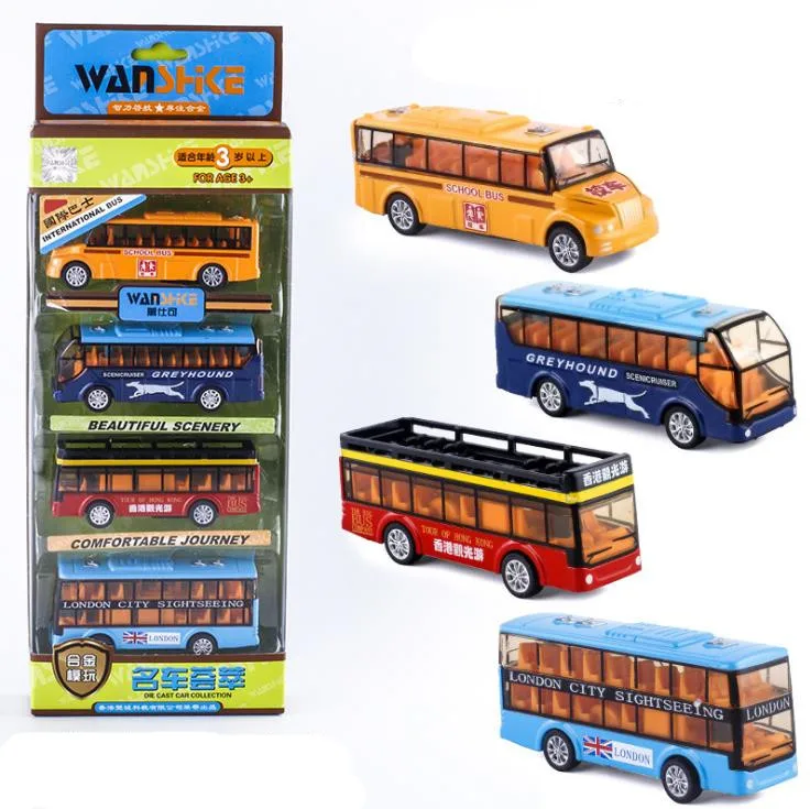 

Original packaging 1:64 alloy pull back bus model,high simulation school bus convertible bus toy,free shipping