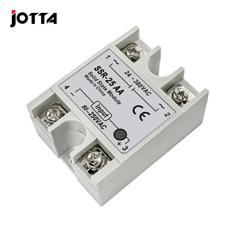 SSR-10AA SSR-25AA SSR-40AA AC-AC 10A 25A 40A Solid State Relay Module Input 80-250VAC Output 24-380VAC High Quality