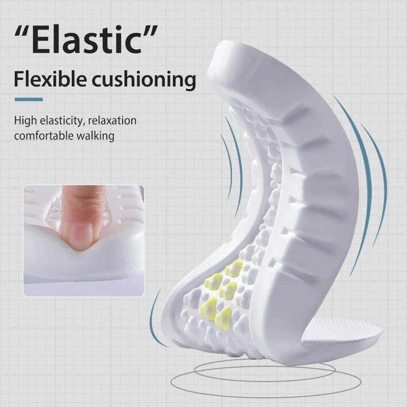 EVA Memory Foam Insoles for Sneakers Comfort Inner Sole Fascitis Plantar Arch Support Shoe Pads Sports Running Shoes Cushion