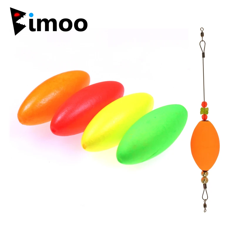 Bimoo 10pcs/lot Catfish Fishing Rig Float For Pompano Whitings Corvina Snappers Rigs Accessories Red Green Yellow Orange