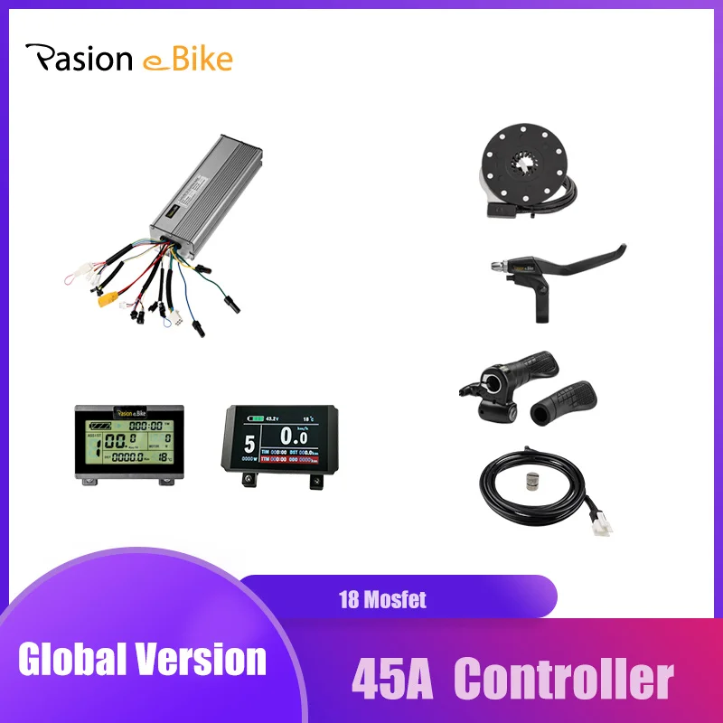 

PASION E BIKE Components 1500W 45A Controller and Throttle PAS Sensor Electric Bike Components KT Controller Display LCD3 / 8