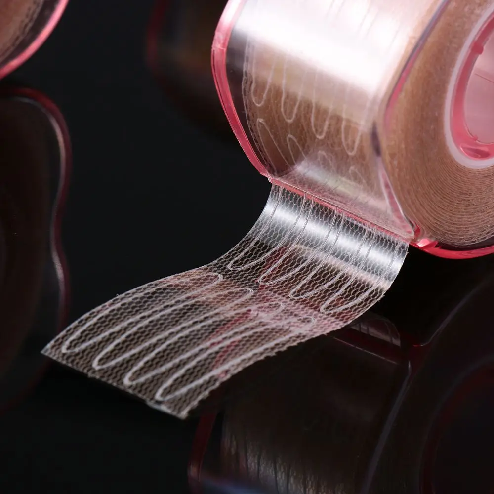 Herramienta de maquillaje impermeable de belleza, fibra de encaje, ojos grandes, cinta de levantamiento de párpados de doble pliegue Ultra Invisible, pegatina para párpados