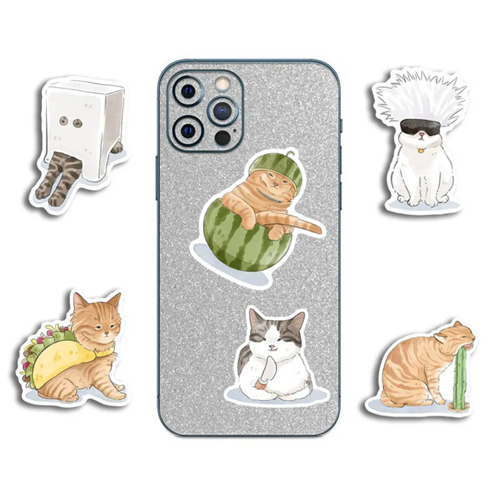 10/30/52pcs Cute Cat Stickers Kawaii Animal Decals DIY Suitcase Fridge Phone Laptop Guitar Car Graffiti Cartoon Sticker Kids Toy