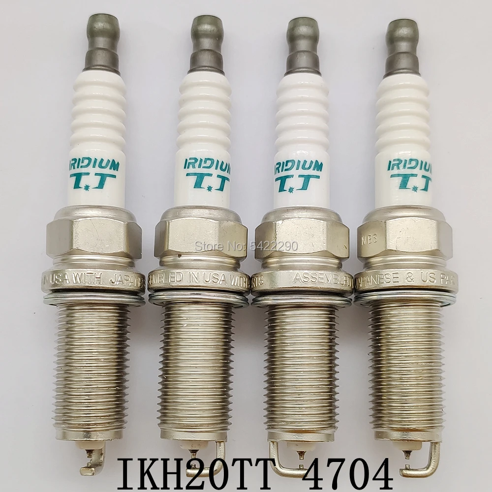 4pcs/Box Iridium TT Spark Plug IK16TT 4701 IK20TT 4702 IKH16TT 4703 IKH20TT 4704 IEXH22TT 4712 fit for Honda Benz Nissan Mazda