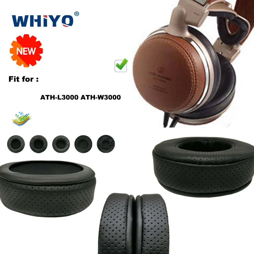 New upgrade Replacement Ear Pads for ATH-L3000 ATH-W3000 Headset Parts Leather Cushion Velvet Earmuff Headset Sleeve