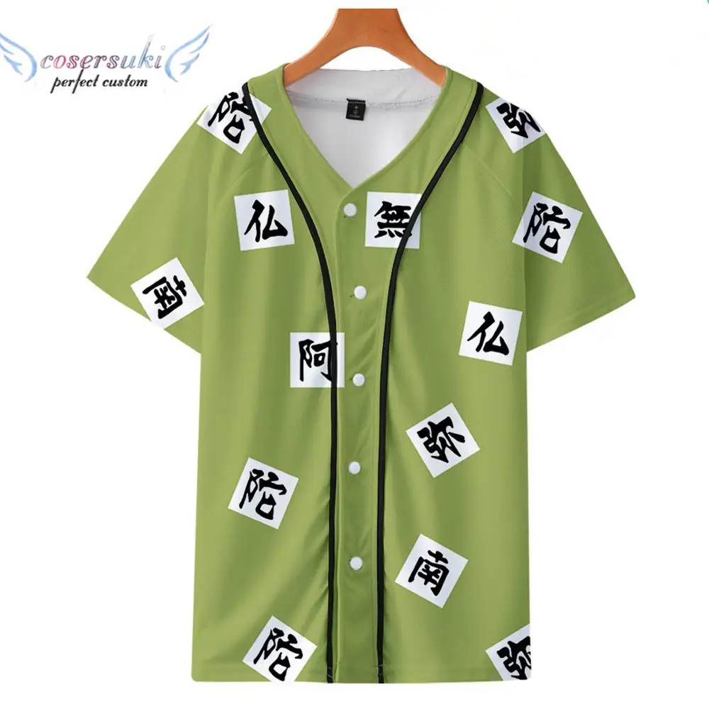 Tomioka Giyuu Himejima Gyoumei Kochou Shinobu Iguro Obanai Agatsuma Zenitsu Kochou Cosplay Costume Short Sleeve T-shirt