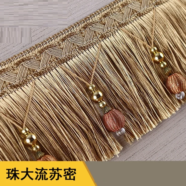 6m Long Fringe Tassel Lace Trim Embroidery for Clothing Sewing Curtain Accessories Fringes Ribbon Decoration Tassels Trimmings