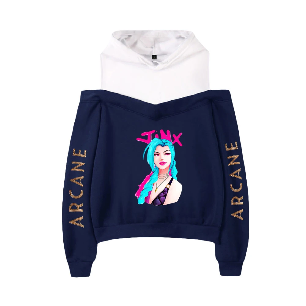 

Arcane Jinx Autumn Hoodies Casual Long Sleeves All-match Leisure printing pattern Harajuku College Style Kawaii tops